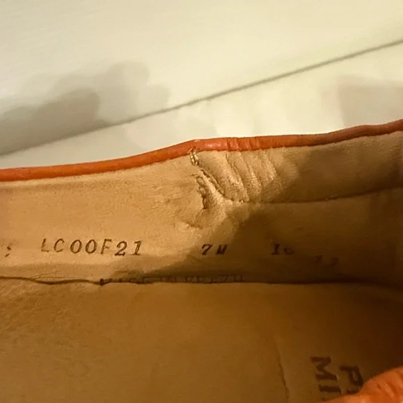 Peter Millar Women's Vibrant Orange Flats - Picture 9 of 9